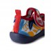 BLUE VELCRO LYCRA SHOES  RED SUBMARINE