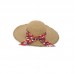 RED FLOWERS RAFFIA HAT FOR GIRLS SEA LOVERS