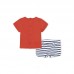 RED STRIPED BATHING SUIT FOR BOYS LITTLE PIRATES