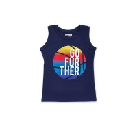 Navy blue jersey tank top for boy Your game 