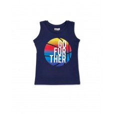 Navy blue jersey tank top for boy Your game 