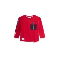 Ski explorers boy's red dot t-shirt  