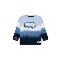 Ski explorers boy's blue knit t-shirt 