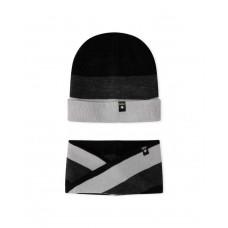 Black tricot hat and neck for boy speed race   