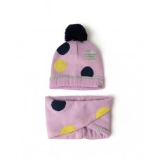 GALAXY FRIENDS KNITTED HAT AND NECKWARMER FOR GIRLS