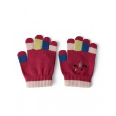 Girl's pink knitted gloves magic