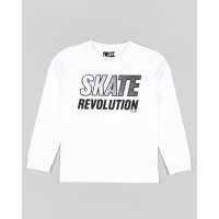 SKT WHITE JERSEY T-SHIRT