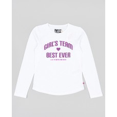 ACTIVE WHITE T-SHIRT GIRLS TEAM