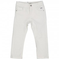 PANTALONE IN DRILL WHITE 