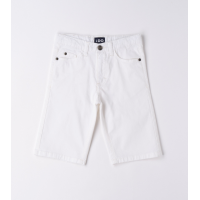 BOY'S WHITE SLIM SHORTS