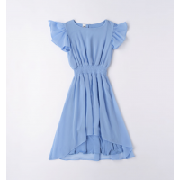 LIGHT BLUE GIRL'S ELEGANT DRESS