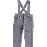 iDO JACQUARD KNITTED TROUSERS WITH SUSPENDERS