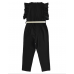 IDO LONG WOVEN DUNGAREES