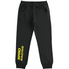 Boy's fleece trousers black-grey