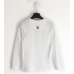 DUCATI WHITE LONG SLEEVE ROUND NECK