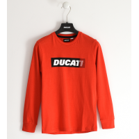 DUCATI RED LONG SLEEVE ROUND NECK