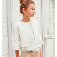 Elegant little girl s jacket of stretch viscose blend