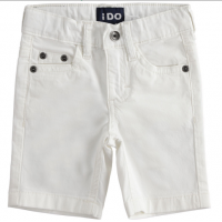 WHITE TWILL SHORT TROUSERS