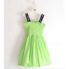 Dress for girl with elastic bodic