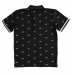 BLACK POLO WITH ALL OVER PRINT