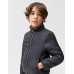 IKKS BOYS BLACK HOODED JACKET SHERPA REVERSIBLE 