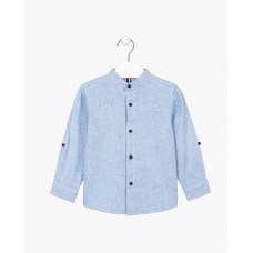 BLUE LINEN SHIRT