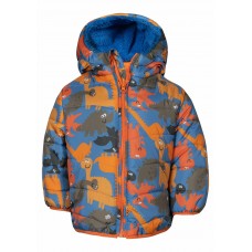 BABY BOYS PARKA ALL OVER PRINT WITH HOOD DINO