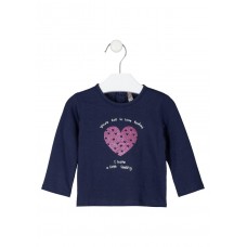 BABY GIRLS LONG SLEEVE T-SHIRT HEARTS