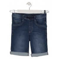 DENIM BERMUDA WITH CORDS