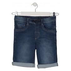 DENIM BERMUDA WITH CORDS