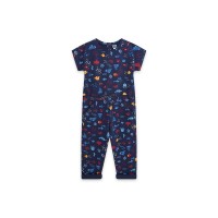 BLUE PRINTED JERSEY JUMPSUIT FOR GIRLS RED SUBMARINE