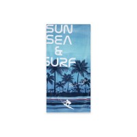 BLUE PRINTED TOWEL FOR BOYS SURF CLUB