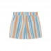 BLUE STRIPED POPLIN SHORTS FOR GIRLS VENICE BEACH