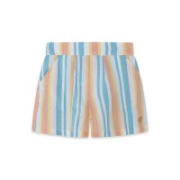 BLUE STRIPED POPLIN SHORTS FOR GIRLS VENICE BEACH