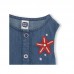 BLUE SUSPENDERS DENIM DRESS FOR GIRLS RED SUBMARINE