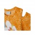 ORANGE FLOWER JERSEY T-SHIRT FOR GIRLS SUMMER FESTIVAL