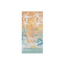 ORANGE MESSAGE TOWEL FOR GIRLS VENICE BEACH