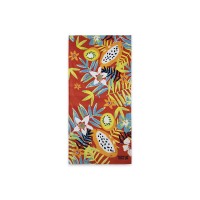 ORANGE PRINTED TOWEL FOR GIRLS SUMMER FESTIVAL