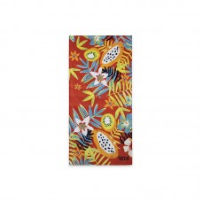 ORANGE PRINTED TOWEL FOR GIRLS SUMMER FESTIVAL