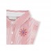RED STRIPED POPLIN DRESS FOR GIRLS SEA LOVERS