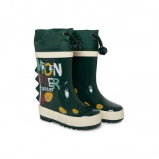 GREEN PRINTED RAINBOOTS FOR BOYS HIGHLANDS