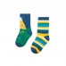 GREEN PRINTED 2 SOCKS SET FOR BOYS COLOR HIKERS