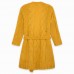 KNITTED JACKET LONG FOR GIRLS YELLOW PATCH