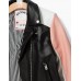 Girls tricolour biker jacket 