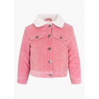 Pink micro corduroy jacket