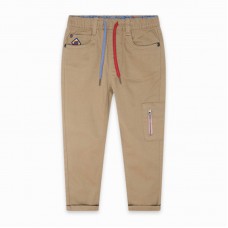 TROUSERS SARGA BOLSILLO LATERAL NIÑO BROWN TREE SOUL