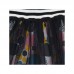 GREY PRINTED PLUSH AND TULLE SKIRT FOR GIRLS BEE HAPPY FW21